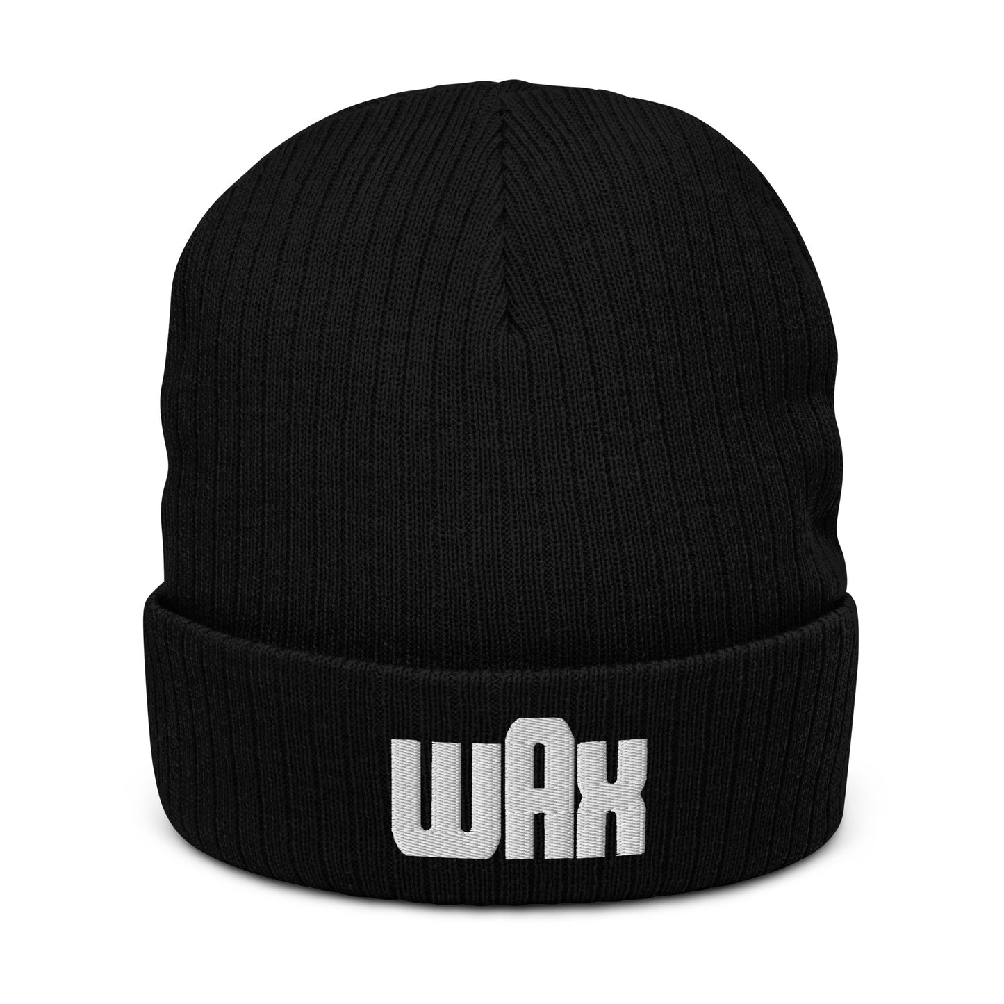 Wax Logo Embroidered Knit Beanie