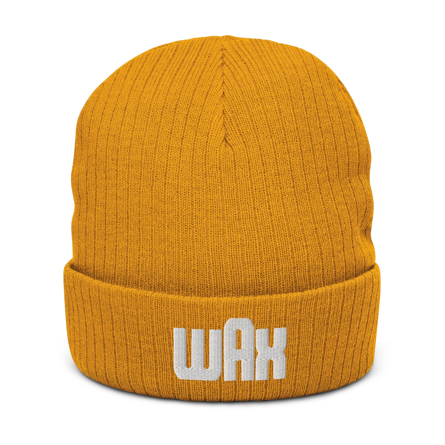 Wax Logo Embroidered Knit Beanie