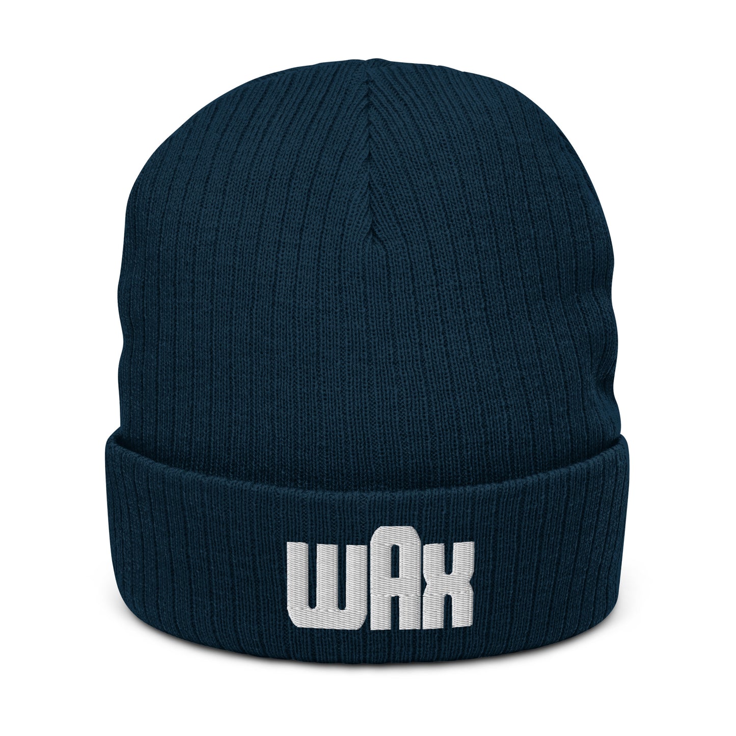 Wax Logo Embroidered Knit Beanie