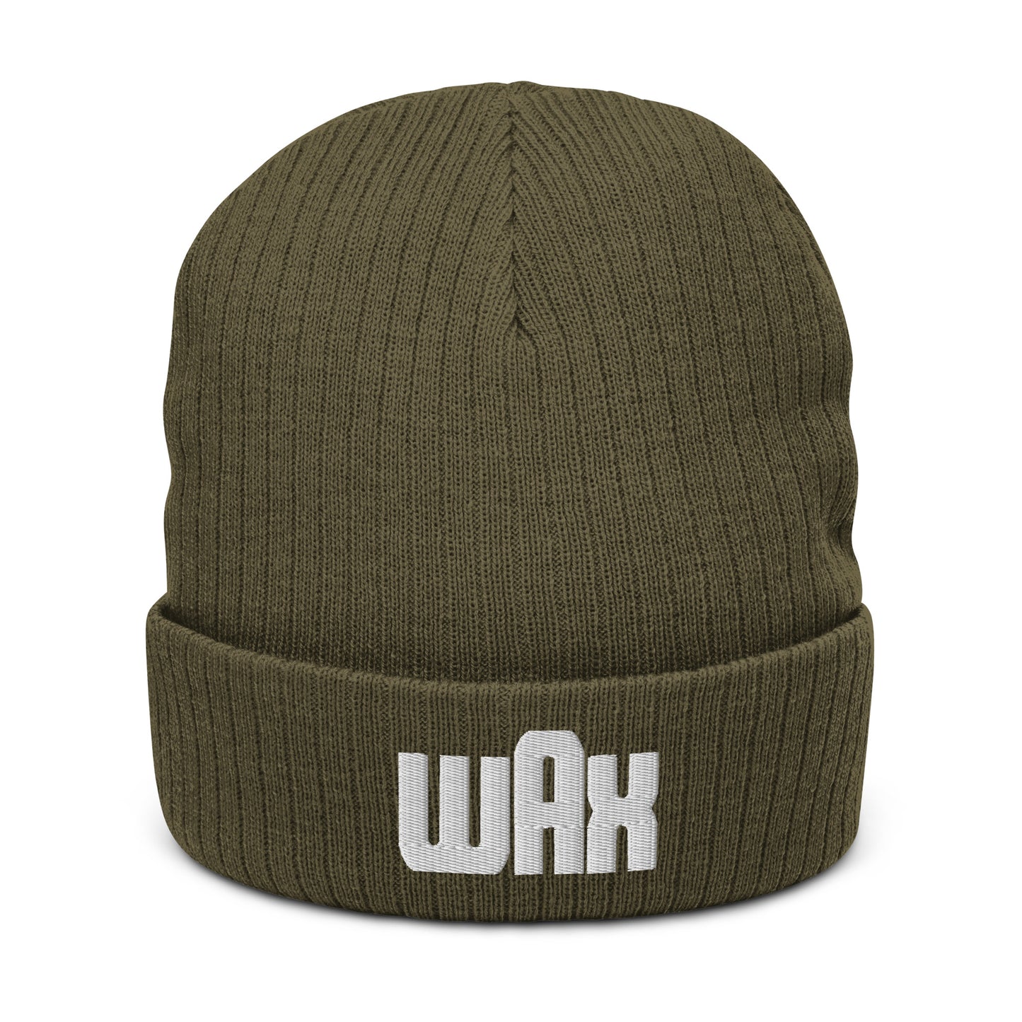 Wax Logo Embroidered Knit Beanie