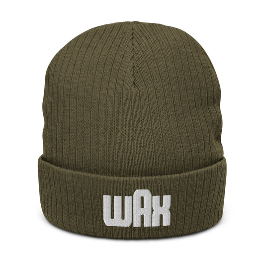 Wax Logo Embroidered  Knit Beanie